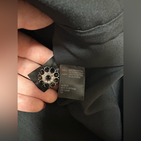 Gianni Bini Black Tweed Sequin Long Sleeve Dress New With Tags Size 8 - Picture 10 of 15